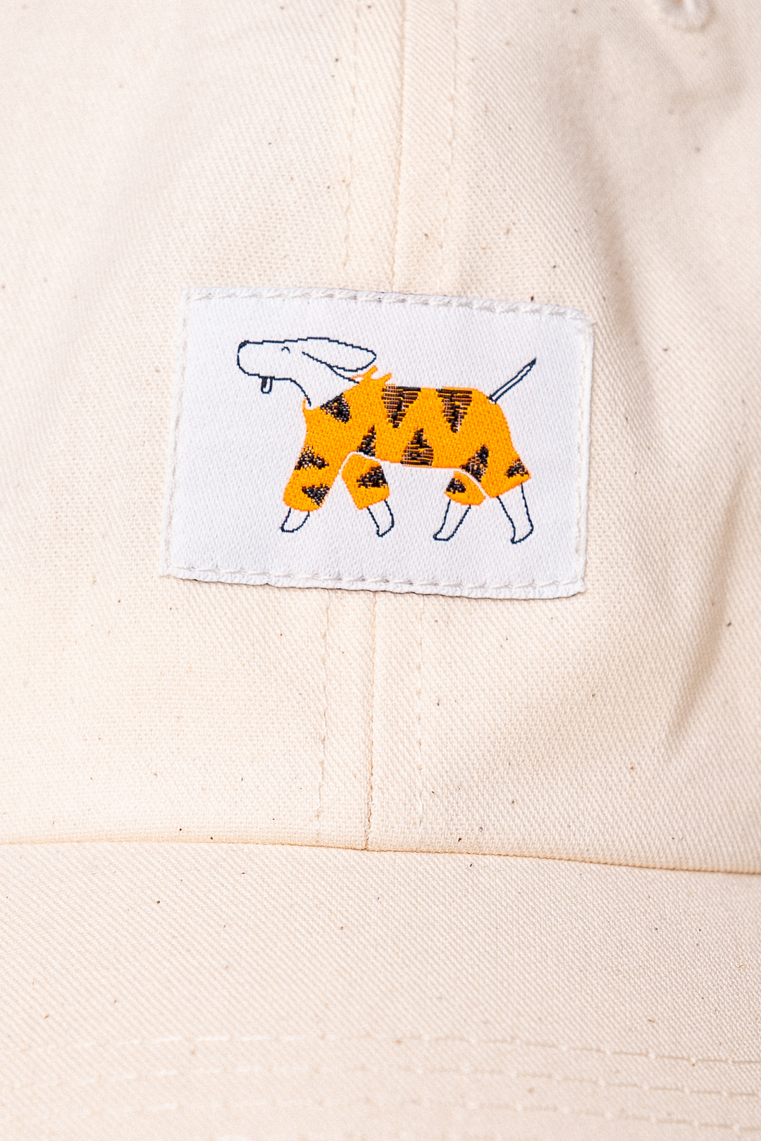 wooftiger dad cap sustainable gots dirty cream